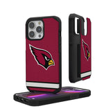Arizona Cardinals Stripe Rugged Phone Case for Apple iPhone
