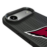 Arizona Cardinals Text Backdrop Bump Phone Case for Apple iPhone