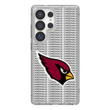 Arizona Cardinals Text Backdrop Clear Phone Case for Samsung Galaxy