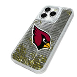 Arizona Cardinals Text Backdrop Glitter Phone Case for Apple iPhone