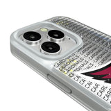 Arizona Cardinals Text Backdrop Glitter Phone Case for Apple iPhone