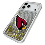 Arizona Cardinals Text Backdrop Glitter Phone Case for Apple iPhone