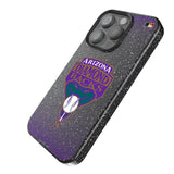 Arizona Diamondbacks 1999-2006 - Cooperstown Collection Linen Black Bling Phone Case for Apple iPhone