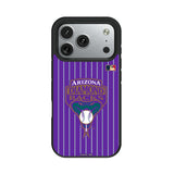 Arizona Diamondbacks 1999-2006 - Cooperstown Collection Pinstripe Bump Phone Case for Apple iPhone