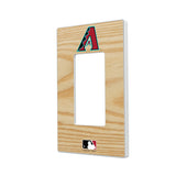 Arizona Diamondbacks Baseball Bat Hidden-Screw Light Switch Plate