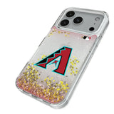 Arizona Diamondbacks Linen Glitter Phone Case for Apple iPhone