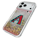 Arizona Diamondbacks Linen Glitter Phone Case for Apple iPhone