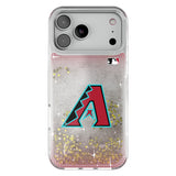 Arizona Diamondbacks Linen Glitter Phone Case for Apple iPhone