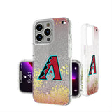 Arizona Diamondbacks Linen Glitter Phone Case for Apple iPhone