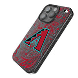 Arizona Diamondbacks Paisley Black Bling Phone Case for Apple iPhone