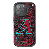 Arizona Diamondbacks Paisley Black Bling Phone Case for Apple iPhone
