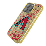 Arizona Diamondbacks Paisley Bling Phone Case for Apple iPhone