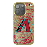 Arizona Diamondbacks Paisley Bling Phone Case for Apple iPhone