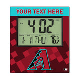 Arizona Diamondbacks Personalized Color Block Wall Clock