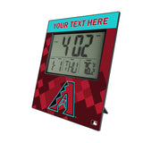 Arizona Diamondbacks Personalized Color Block Wall Clock