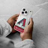 Arizona Diamondbacks Personalized EndZone Plus Glitter Phone Case for Apple iPhone