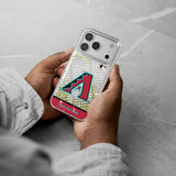 Arizona Diamondbacks Personalized EndZone Plus Glitter Phone Case for Apple iPhone