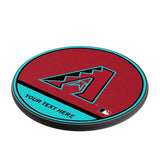 Arizona Diamondbacks Personalized Endzone Solid 15-Watt Wireless Charger