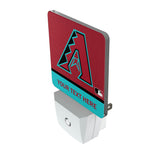 Arizona Diamondbacks Personalized Endzone Solid Night Light 2-Pack