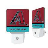 Arizona Diamondbacks Personalized Endzone Solid Night Light 2-Pack