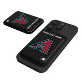 Arizona Diamondbacks Personalized Insignia Black Magnetic Credit Card Wallet
