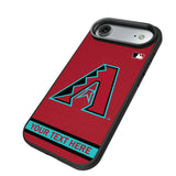 Arizona Diamondbacks Personalized Stripe Bump Phone Case for Apple iPhone