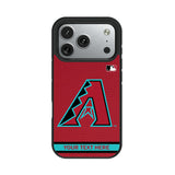 Arizona Diamondbacks Personalized Stripe Bump Phone Case for Apple iPhone