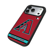 Arizona Diamondbacks Personalized Stripe Bump Phone Case for Apple iPhone