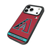 Arizona Diamondbacks Personalized Stripe Bump Phone Case for Apple iPhone