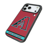 Arizona Diamondbacks Personalized Stripe Bump Phone Case for Apple iPhone