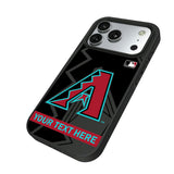 Arizona Diamondbacks Personalized Tilt Bump Phone Case for Apple iPhone