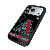 Arizona Diamondbacks Personalized Tilt Bump Phone Case for Apple iPhone