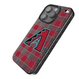 Arizona Diamondbacks Plaid Black Bling Phone Case for Apple iPhone