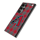 Arizona Diamondbacks Plaid MagSafe Compatible Phone Case for Samsung Galaxy