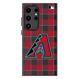 Arizona Diamondbacks Plaid MagSafe Compatible Phone Case for Samsung Galaxy