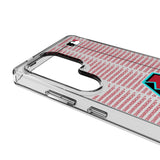 Arizona Diamondbacks Text Backdrop Clear Phone Case for Samsung Galaxy