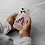 Arizona Diamondbacks Text Backdrop Glitter Phone Case for Apple iPhone