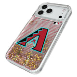 Arizona Diamondbacks Text Backdrop Glitter Phone Case for Apple iPhone