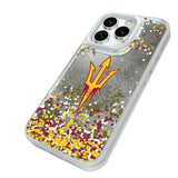 Arizona State University Sun Devils Confetti Glitter Phone Case for Apple iPhone