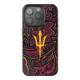 Arizona State University Sun Devils Paisley Black Bling Phone Case for Apple iPhone
