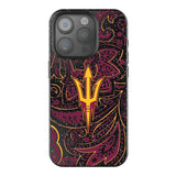 Arizona State University Sun Devils Paisley Black Bling Phone Case for Apple iPhone
