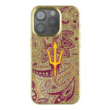 Arizona State University Sun Devils Paisley Bling Phone Case for Apple iPhone