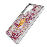 Arizona State University Sun Devils Paisley Clear Phone Case for Samsung Galaxy