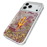 Arizona State University Sun Devils Paisley Glitter Phone Case for Apple iPhone