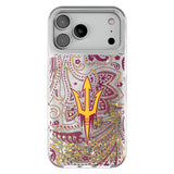 Arizona State University Sun Devils Paisley Glitter Phone Case for Apple iPhone