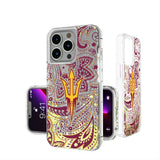 Arizona State University Sun Devils Paisley Glitter Phone Case for Apple iPhone