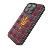 Arizona State University Sun Devils Plaid Black Bling Phone Case for Apple iPhone