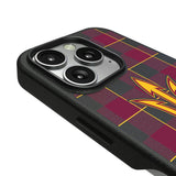 Arizona State University Sun Devils Plaid MagSafe Compatible Phone Case for Apple iPhone