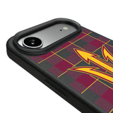 Arizona State University Sun Devils Plaid MagSafe Compatible Phone Case for Apple iPhone