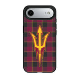 Arizona State University Sun Devils Plaid MagSafe Compatible Phone Case for Apple iPhone